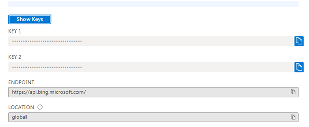 bing api keys