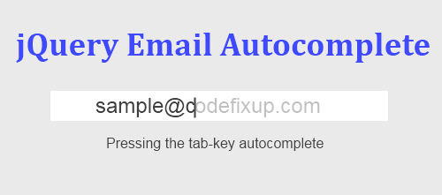 jquery email autocomplete