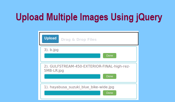 Upload Multiple Images Using jQuery Ajax in PHP