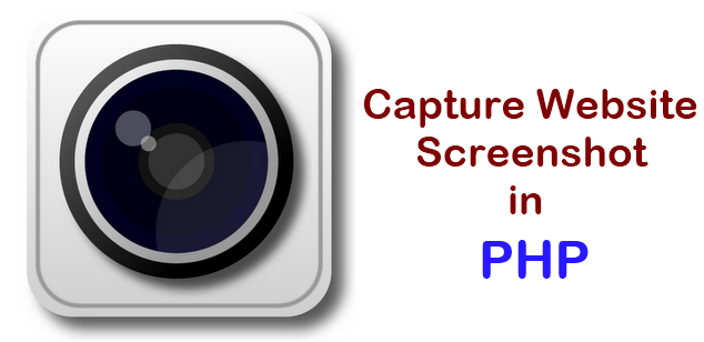 capture website screenshot using php