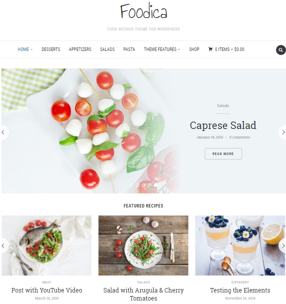 foodica wordpress theme