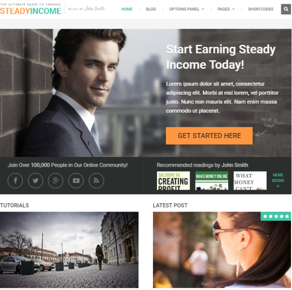 steadyincome wordpress theme