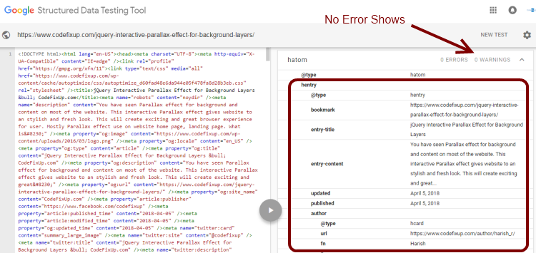 google structured data tool