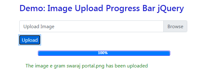 image upload progress bar