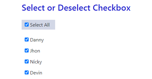 jquery check all checkbox