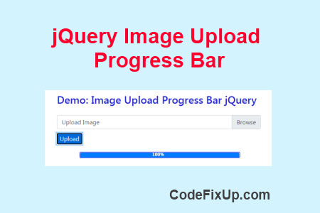 Image Upload Progress Bar jQuery