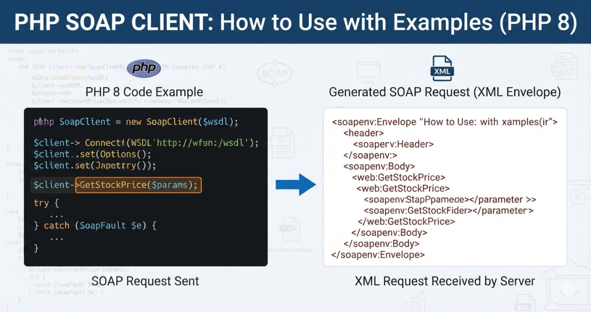 how to make soap client in php