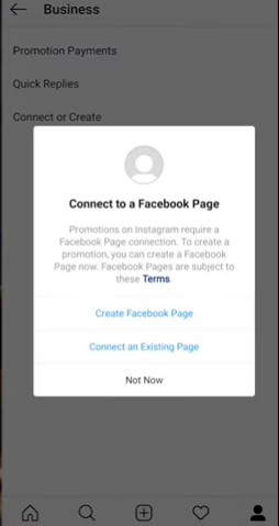 connect instagram page to facebook business account page