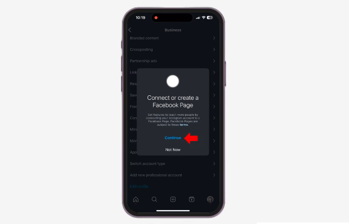 connect instagram to facebook business page