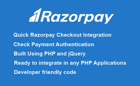 Razorpay Payment Gateway Checkout PHP Script